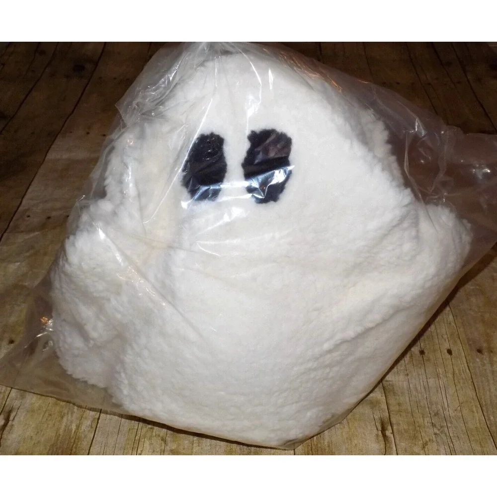 POTTERY BARN GUS the Ghost Shaped Halloween Plush Pillow NEW